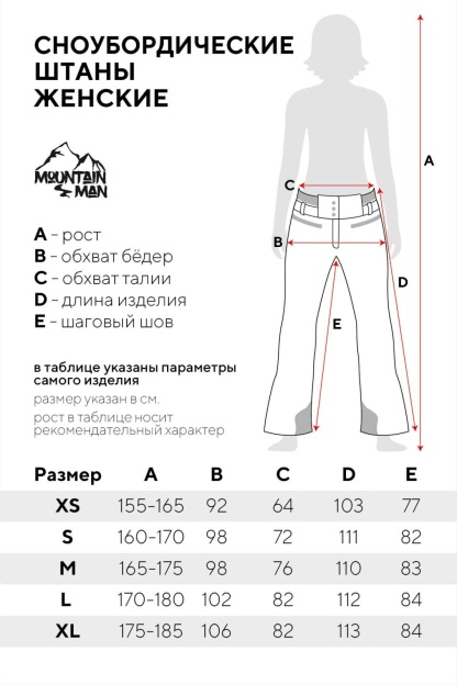 штаны женские горнолыжные
